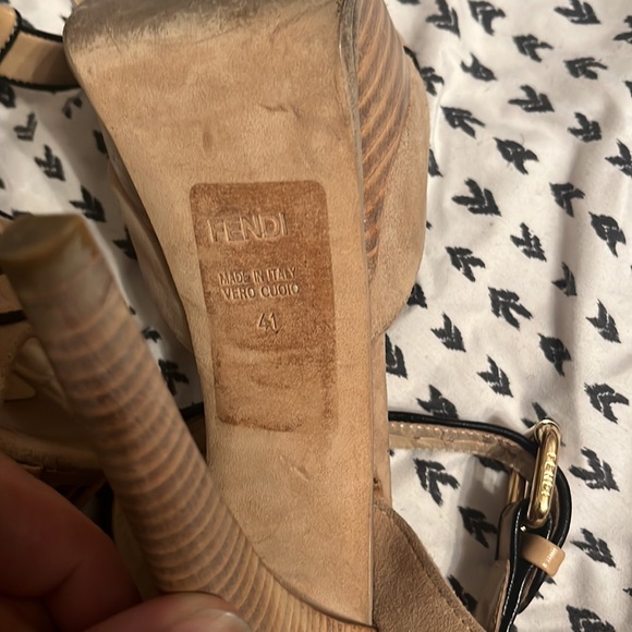 Fendi Authentic Designer Platform Heels - Picture 5 of 7